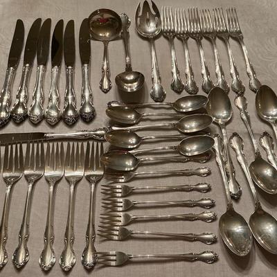 Alvin Sterling Silver Flatware Service For 6