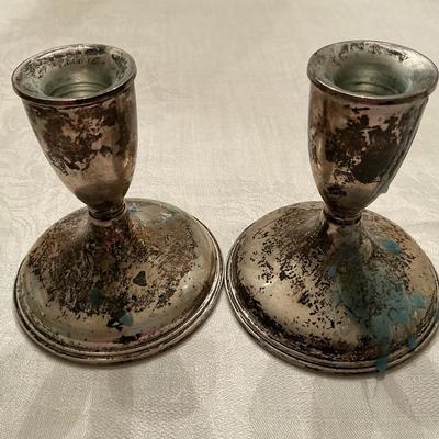 Weighted Sterling Candle Sticks 