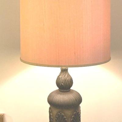 Brutalist Style Tall MCM Table Lamp 