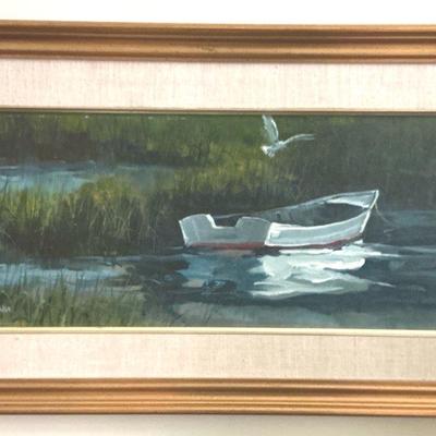 Barclay Sheaks Boat Painting