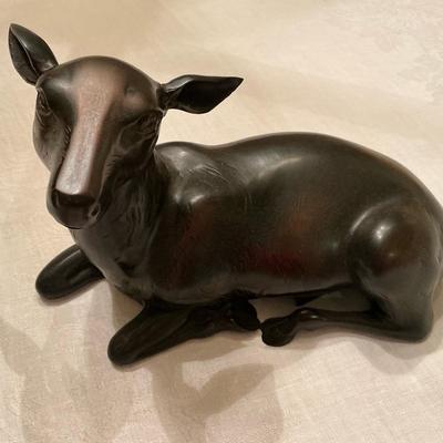 Bronze Deer Statue 