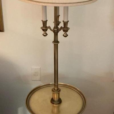 Brass Table And Lamp Combo 