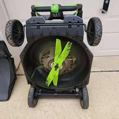 EGO 56 Volt Cordless Self Propelled Mower With Battery Pack 