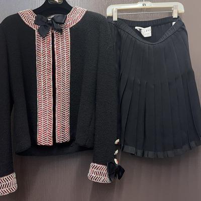 Adolfo At Saks Fifth Avenue Sweater And Skirt Set