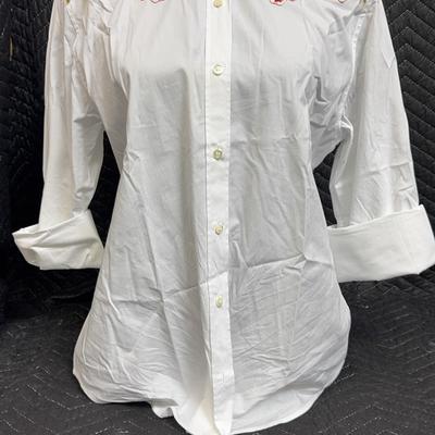 Dolce And Gabbana Rose, Embroidered Shirt, Size 44