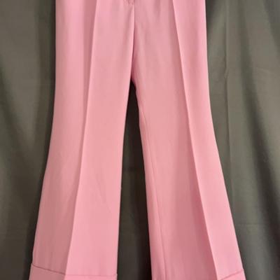 Stella McCartney Women’s Pink High-Waisted Flared Trousers 