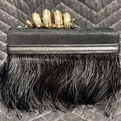 Michelle Monroe Black Clutch Purse