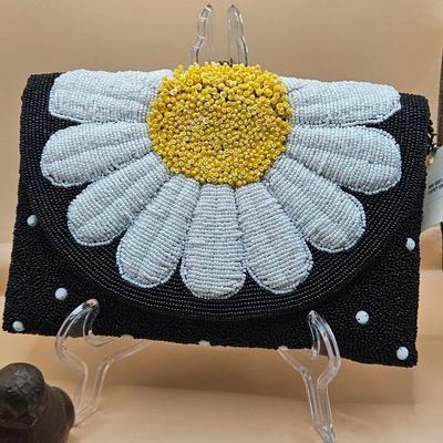 Mary Frances "Oopsy Daisy" Beaded Crossbody Clutch - NWT