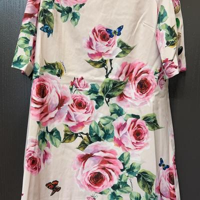 Dolce and Gabbana pink floral dress (2)