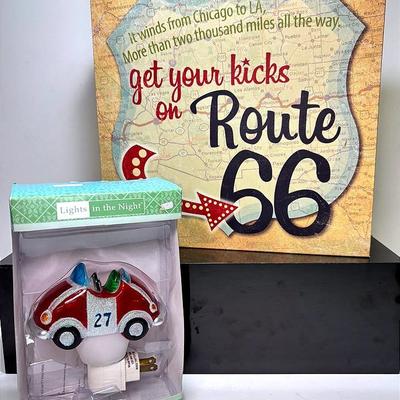 “Demdaco” Route 66 Decor and More 