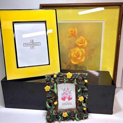 “Intercraft Industries Corp” Yellow Roses Photo Frame and More