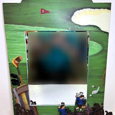 Metal Golf Mirror and Decor Assortment 