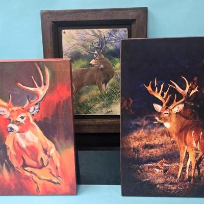 Deer Wall Hanging Art 