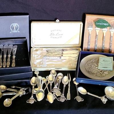 A Bunch Of Small Decorative Bar Accessories , Spoons,  Forks, Knives 