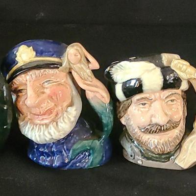 6 Royal Doulton Medium Toby Jugs
