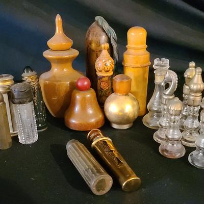 Pristine Perfume Bottles Featuring Chess Piece Collection