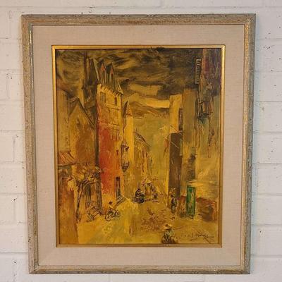 European Street Scene Print