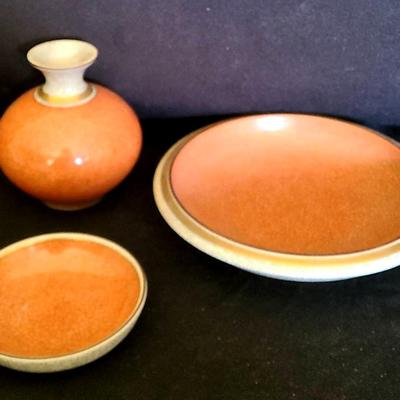 Lot Of Royal Copenhagen Cralkeld Vase And Bowls