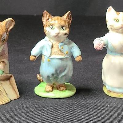 Beatrix Potter's Cat And Mouse Figurines 