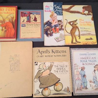 8 Children's Fairy Tale Books By Hans Christen Anderson, Mother Goose, And More