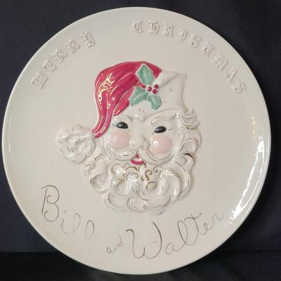 Kay Finch Santa Claus Signed Ceramic Plate 