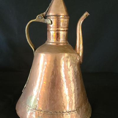 Copper Plated Turkish Dallah Coffee Pot