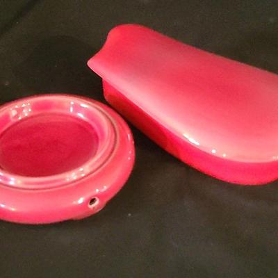 Kay Finch Ceramic Lidded Box And Ashtray