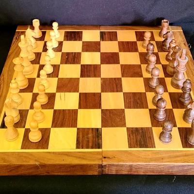 Wooden Portable Chess Board