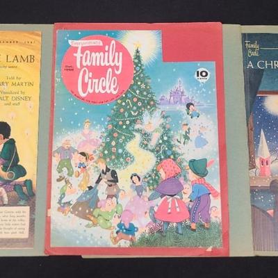 Fun & Festive Family Circle Articles By Pearl S. Buck, Mary Martin & W. Disney, Visualized By Disney