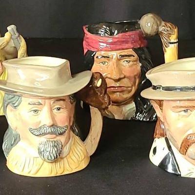 Royal Doulton The Wild West Collection Toby Jugs