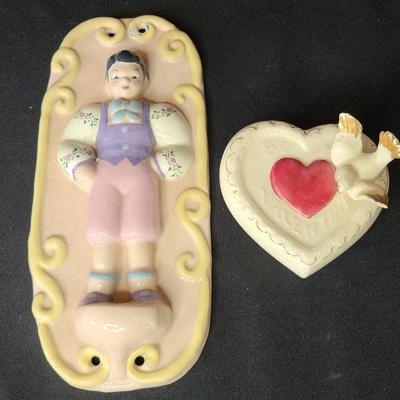 Kay Finch Lovely Lidded Trinket And Wall Decor