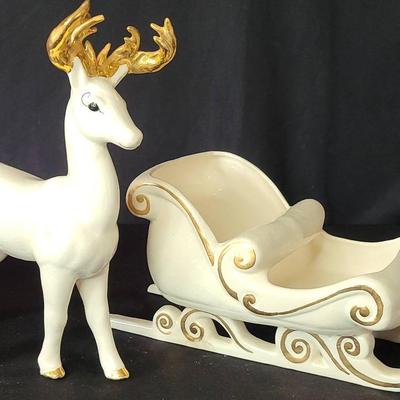 Kay Finch Reindeer And Sleigh