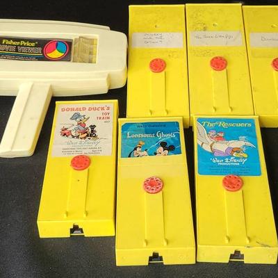 Fisher-Price Movie Viewer & Disney Cartridges – 1970s Hand-Crank Cinema!