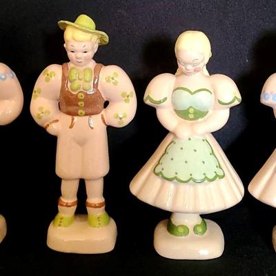 Lot Of 4 Pink Boys & Girls Kay Finch Figurines 