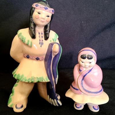 Pair Of Kay Finch Indian Theme Figurines 