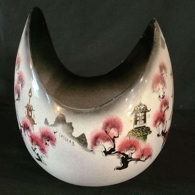Sascha Brastoff Ceramic U Shaped Vase