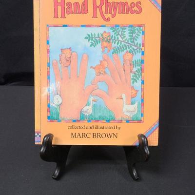 Signed Hand Rhymes Hardback By Marc Brown