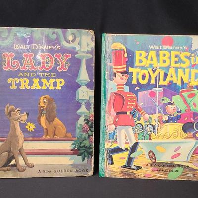 Big Golden Books: Walt Disney's Lady And The Tramp & Babes In Toyland