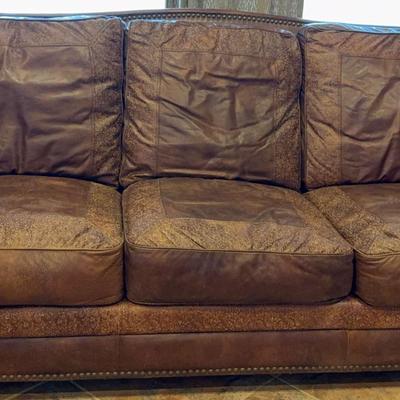 Leather 3 cushion Sofa 