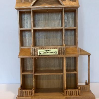 Enesco Vintage Wooden Display House Small Wonders Large Wood Curio Case