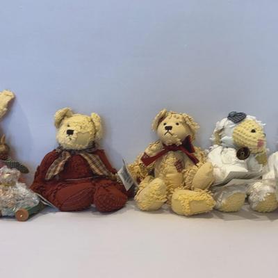 From Grandma’s Heart Teddy Bears w/  Tag Mill Mountain- 5 Teddy  Bears