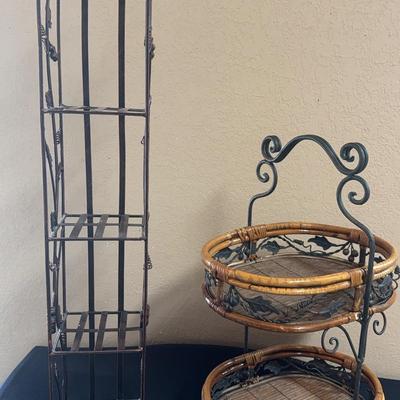 Ivy And Grape Shelving Decor Mixed Lot Metal 