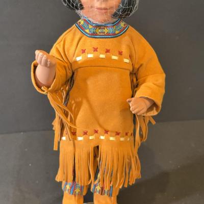“Bird Song” Porcelain Native American Doll by Artaffects 