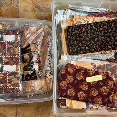 3 Bins of Fabric - Lot 5