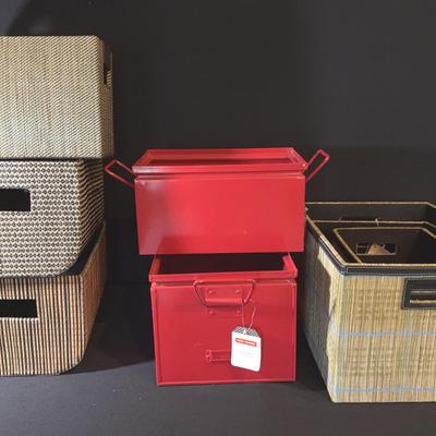 Stackable Storage Bins ( 8 total) for the home - all brand new, good shape 