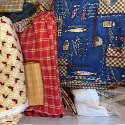 3 Bins of Fabric - Lot 6 