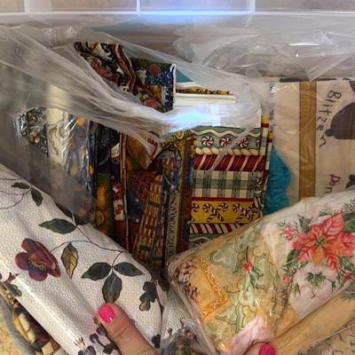 4 Bins of Fabric - LOT 3