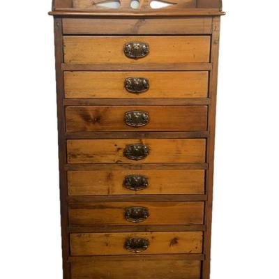 Unique Vintage 7 Drawer Lingerie/Sewing Cabinet 