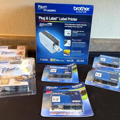 Brother P-Touch Plug & Label Printer Plus TZ Tape 