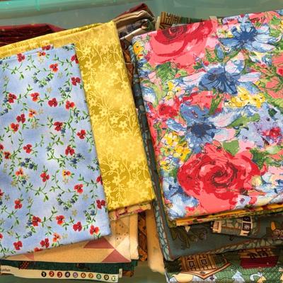 2 Bins of Fabric Lot 4